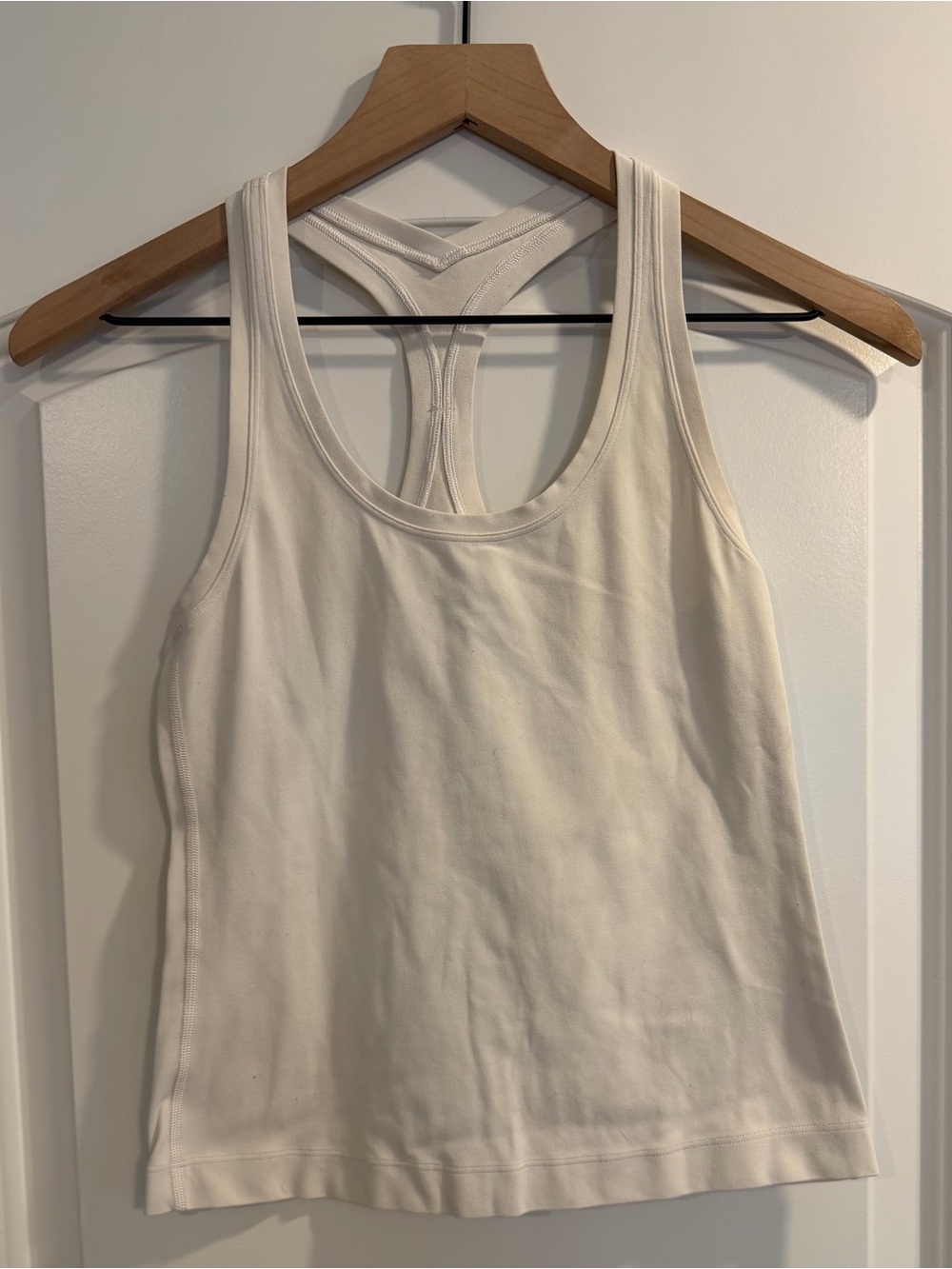 lululemon athletica Cream Racerback Tank Top